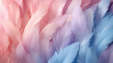 Naklejka premium Beautiful Colorful color feathers as background, closeup. 