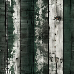 distressed black dark green white wood background created with Generative Ai