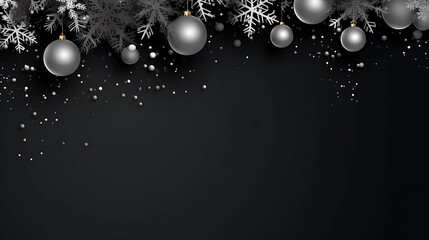 Fototapeta premium christmas background with snowflakes