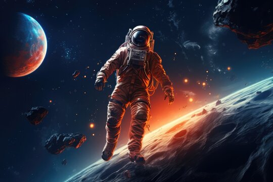 intergalactic  the traveler in outer space, Armageddon - Powered by Adobe