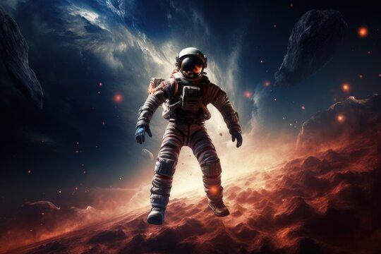 intergalactic  the traveler in outer space, Armageddon - Powered by Adobe