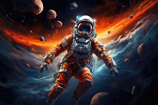 intergalactic  the traveler in outer space, Armageddon - Powered by Adobe