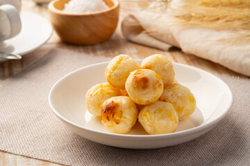 Grilled Sweet Potato,Mashed cassava and corn in balls shape and Roasted by Charcoal,Thai Dessert (Mun Tip)