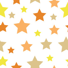 seamless background with bright neon stars