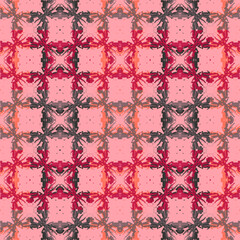 Blue and white watercolor ornament painted with watercolor on paper.