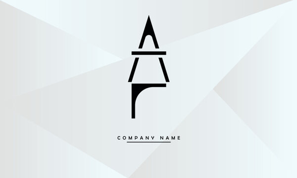 AF, FA, A, F Abstract Letters Logo Monogram