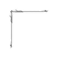 Hand Draw Corner Shapes Flower Decoration Vector Design Doodle Sketch Style For Wedding And Banner