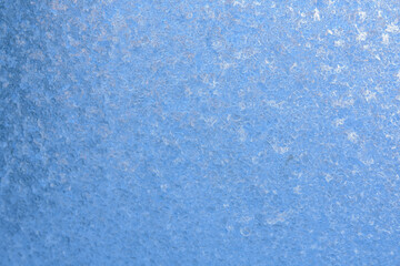 Ice texture on the window in winter. Frost pattern