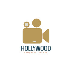 Hollywood video camera logo and text.