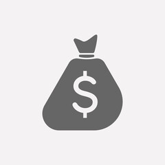 Money bag icon. vector format.