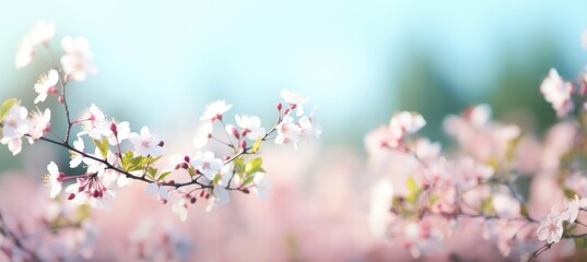 Fototapeta premium Abstract Spring Floral Background with Free Copy Space - Ideal for Design Projects and Cards