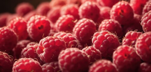  a pile of raspberries sitting next to each other on top of a pile of other raspberries.