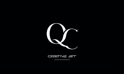 CQ, QC, C, Q abstract letters logo monogram