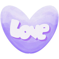 blue heart with wings in valentine day 