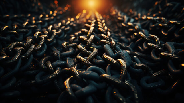 Forged Resilience: Heavy Chain Impression. Generative AI