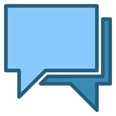 Chat Blue Icon