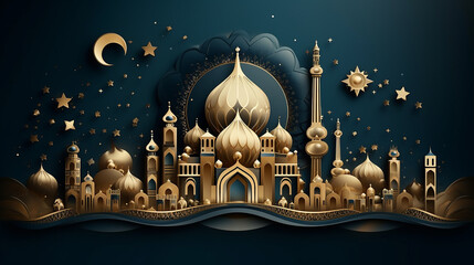 Mosque Background-Ramadan, Eid