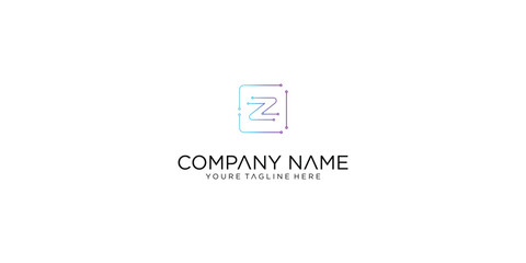 Creative of A to Z letter logo designs with modern technology concepts | premium vector