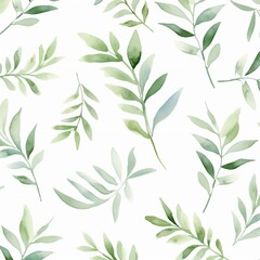 watercolor leaf pattern