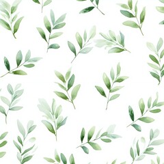 watercolor leaf pattern