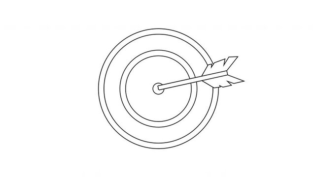 animated sketch of the arrow board icon