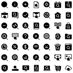 Vector of Search Icon Set. Perfect for user interface, new application.
