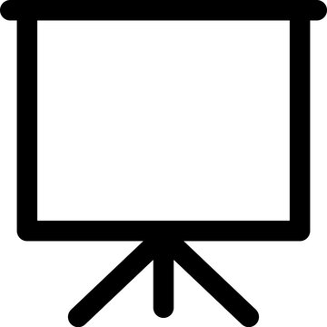 recommend clip art: Projector screen Outline Icon