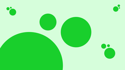 Green bubble footprint design 3D background cover image
