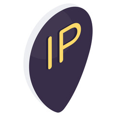 Creative design icon of ip address 