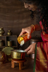 Person in the kitchen i.e me. Gives happiness to cook for my family.