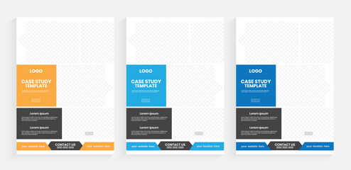 Case study a4 flyer design, Corporate marketing flier proposal design, Business vertical unique case study template, latest flyer, editorial leaflet design