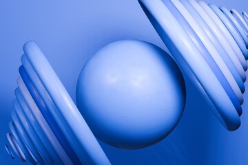 abstract background, 3d art wallpaper design for desktop, technology business backdrop with negative space for text, homepage banner for website, blue