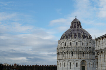 Pisa Cathedral and Baptistry . Tuscany, Italy