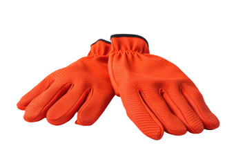 Rubber gloves on transparent background