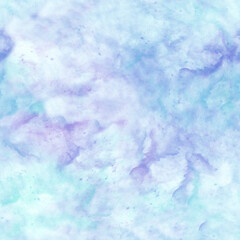 Fototapeta na wymiar abstract watercolor seamless pattern with clouds