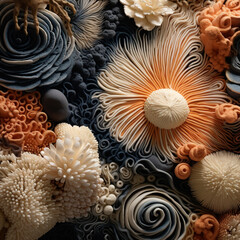 Abstract Ocean Seashell Texture