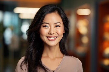 Obraz premium Portrait of young business owner standing in her fashion clothing store