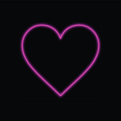 love light neon logo elements, love light neon logo template