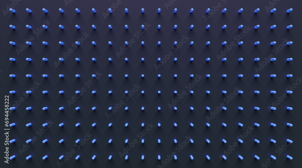 Wall mural modern stylish dot pattern wall background with 3d. futuristic, dot pattern background. 3d rendering