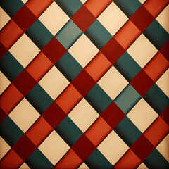 red and green checkered pattern