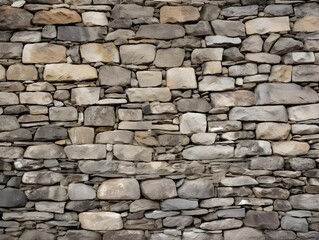 Stone wall texture background, grey stone siding with different sized stones. Stones Perfectly Placed. Gray stone wall background.