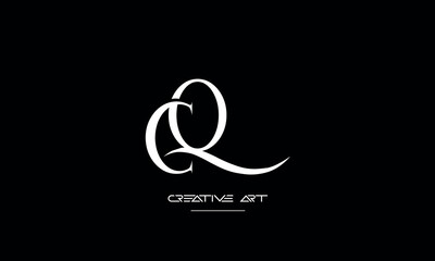 CQ, QC, C, Q abstract letters logo monogram