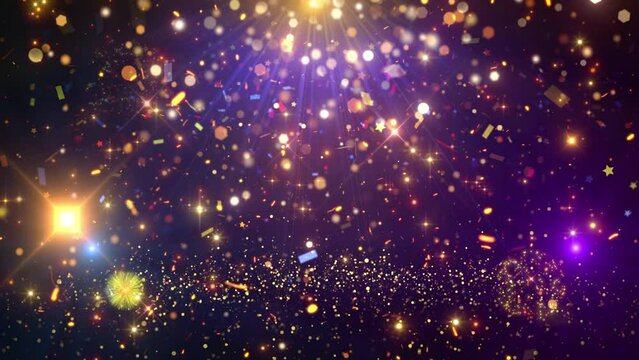stars shine effect background animation twinkle festive holiday decoration