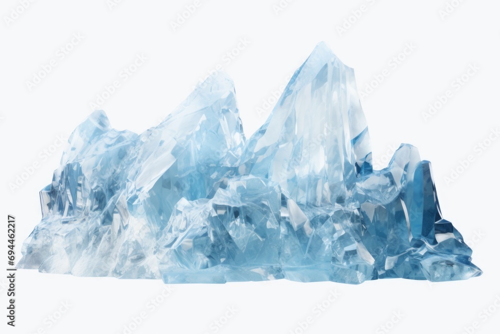 Poster A group of icebergs sitting on top of each other. Suitable for various uses