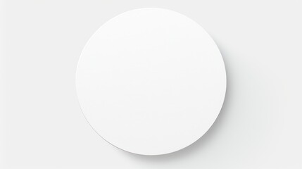 A white oval mirror hanging on a white wall. Perfect for interior design and home decor projects