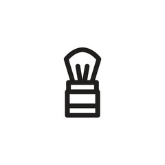 Fototapeta premium Shaving Brush icon vector. Linear style sign for mobile concept and web design. Shaving Brush symbol illustration. Pixel vector graphics - Vector. 