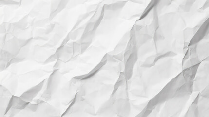 Obraz premium Crumpled empty white paper texture background or wallpaper