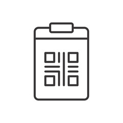 Qr Code Clipboard Icon