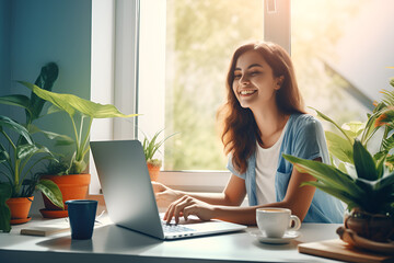 Smiling in Remote Work: Harmony and Productivity at Home