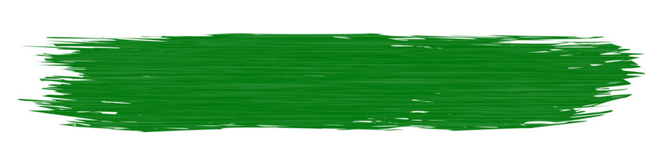 Green line of paint isolated, green smear
